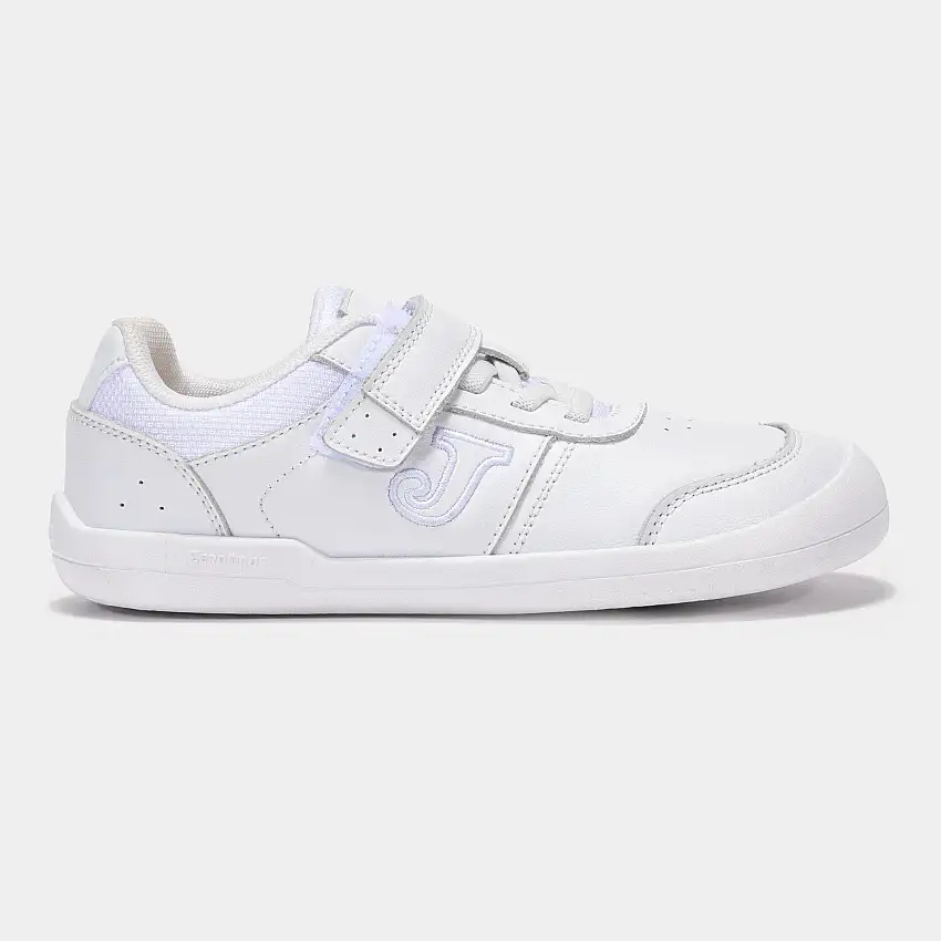 Joma Vela Deportiva niño Barefoot velcro blanco.
