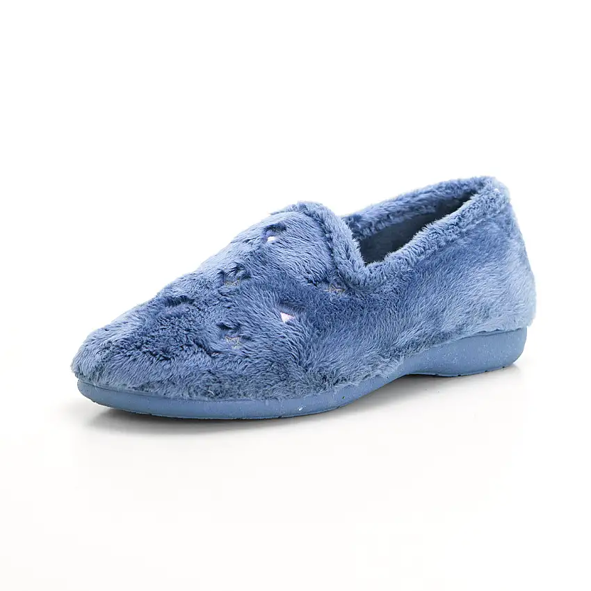 Cabrera 4505 Zapatilla de ir por casa cerrada mujer bordados azafata.
