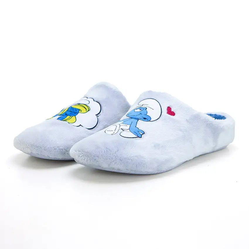 Garzón 15368.275 Zapatilla de estar por casa Pitufos plata.