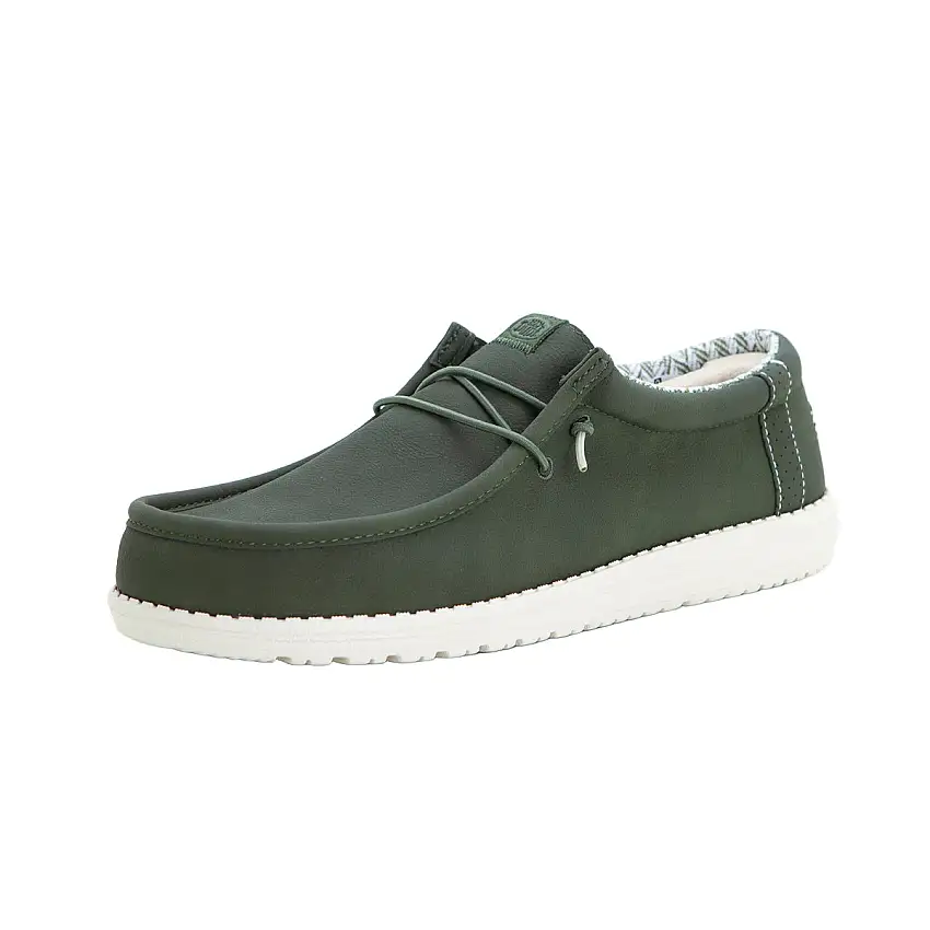 HEYDUDE Wally Classic Mocasín tipo wallaby con cordones olive