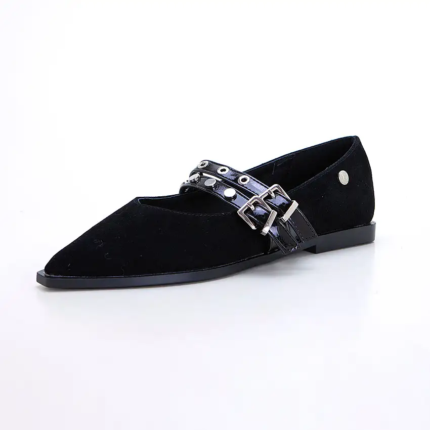 TOP3 SA767 Mercedes correa tachuelas negro