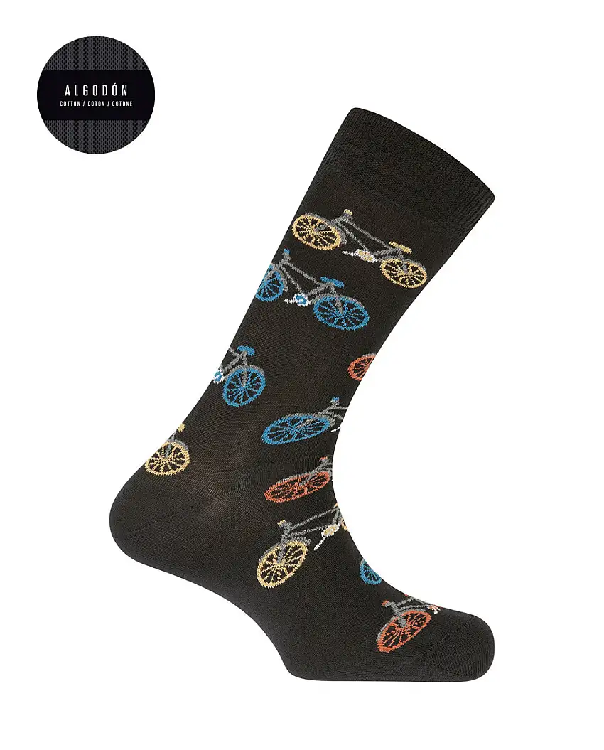 Punto Blanco 73909 Calcetines de algodón bicicletas negro