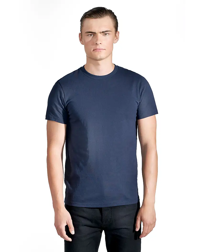 Camiseta cuello caja algodón orgánico marino