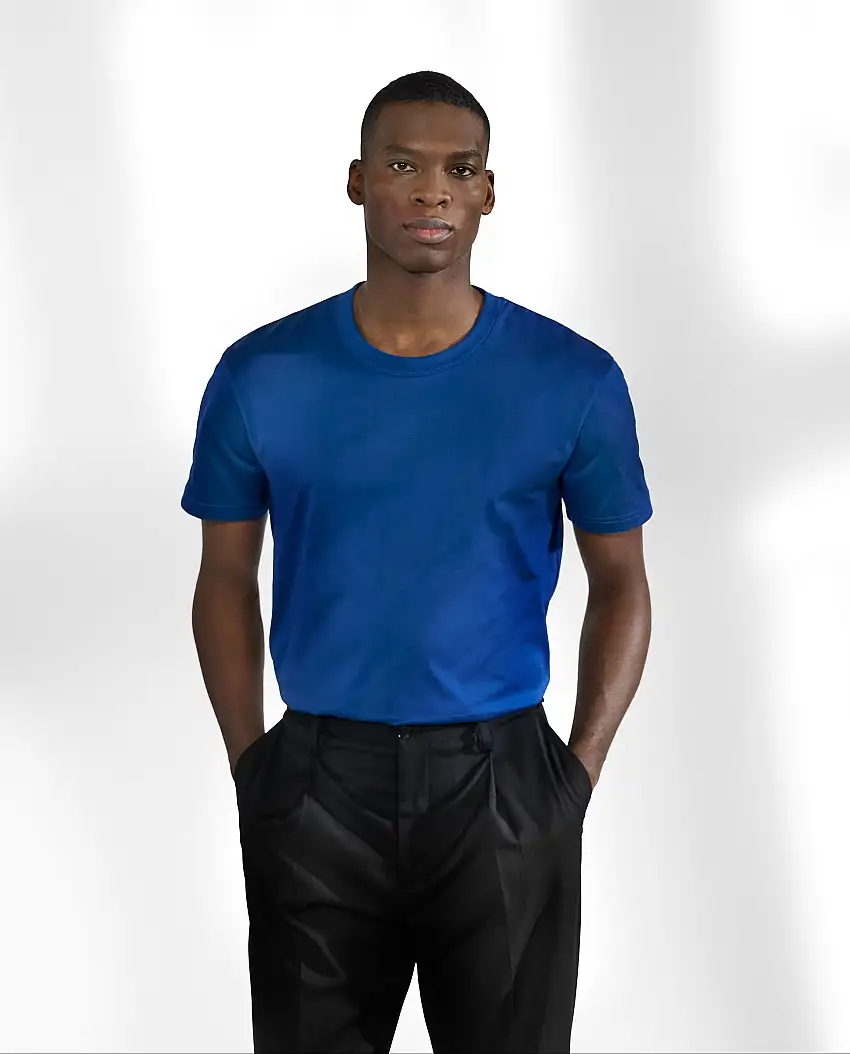 Camiseta cuello caja algodón orgánico