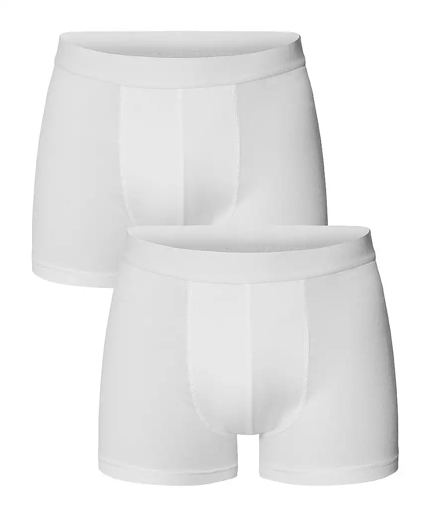Pack 2 bóxers modal elástico eco blancos