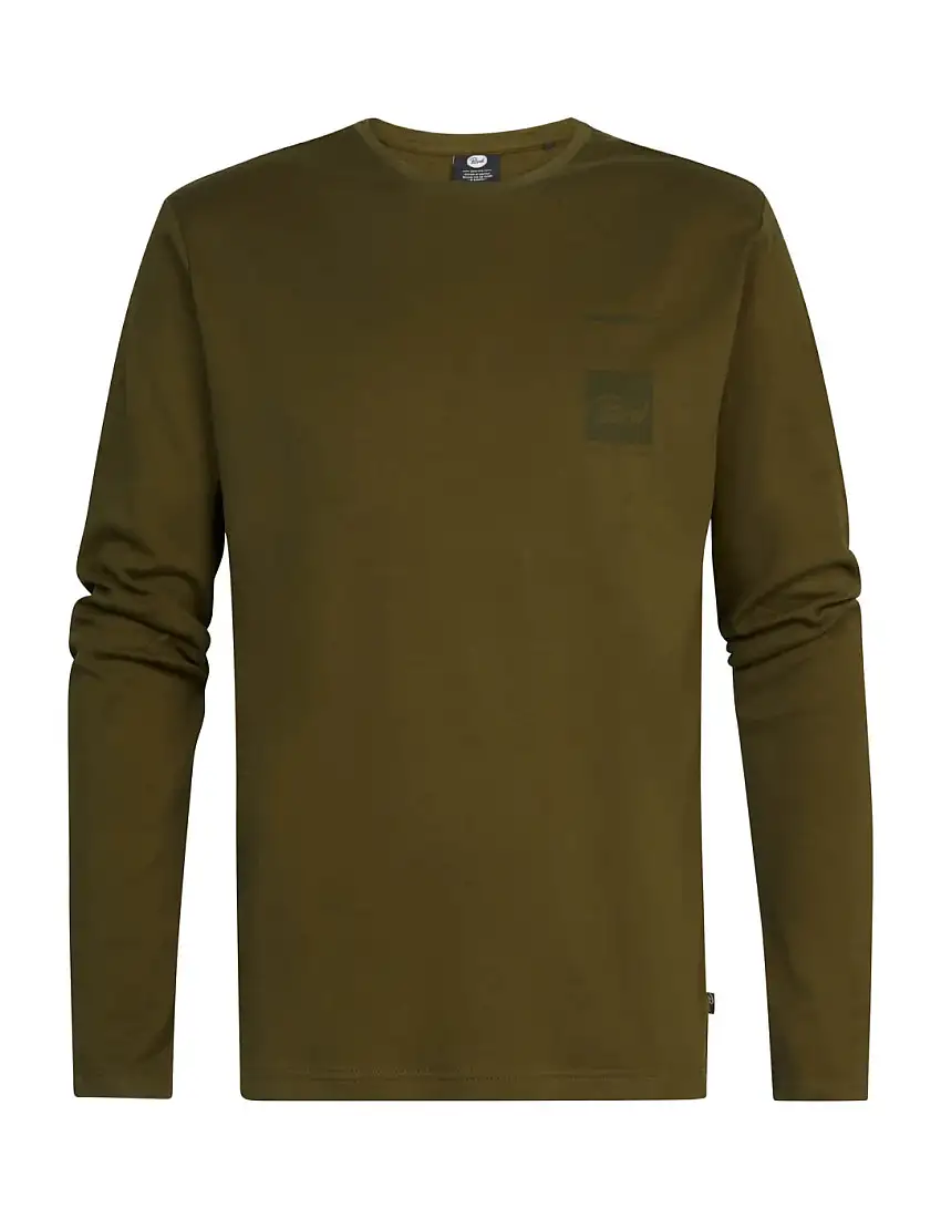 Camiseta Manga Larga Petrol Industries Verde Oscuro