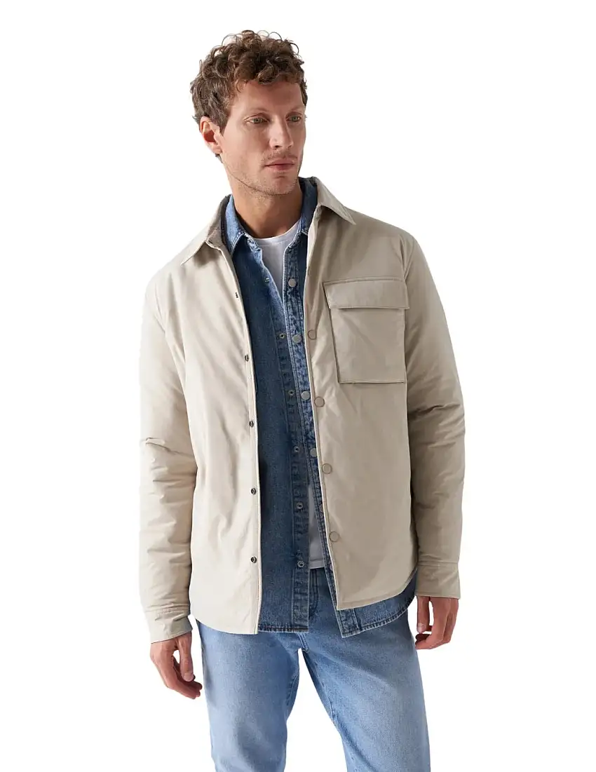 Cazadora de Nylon Salsa Beige