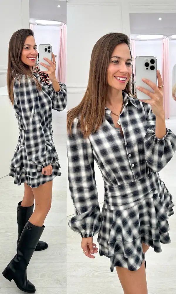 Vestido Cuadros Tartán