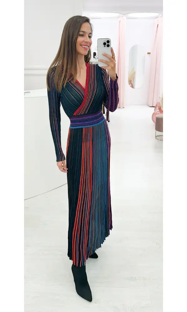 Vestido Multicolor Punto