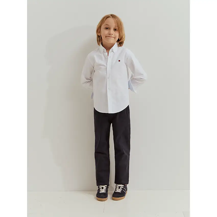 Camisa Oxford de algodón