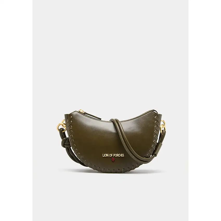 Bolso bandolera con forma de media luna