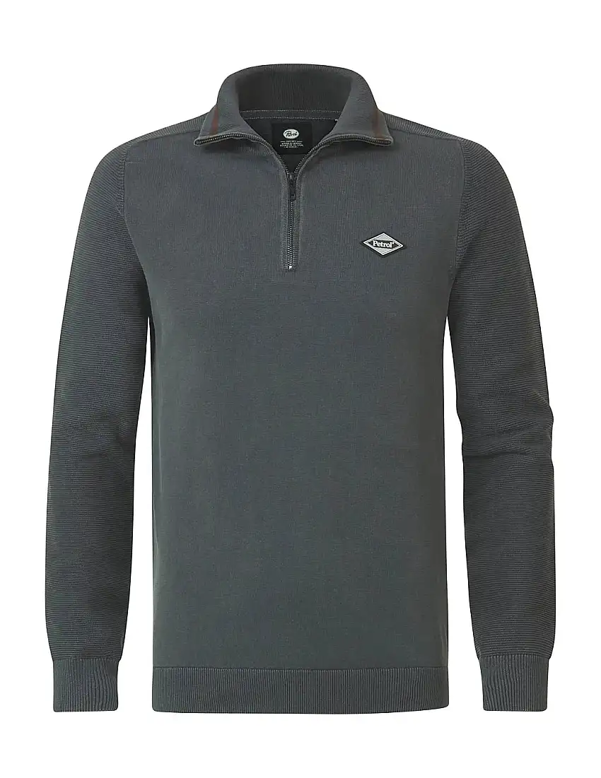 Jersey Punto Cremallera Petrol Industries Gris