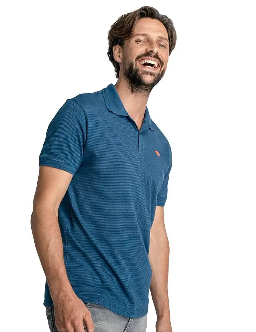 Polo con logo Petrol Industries Azul
