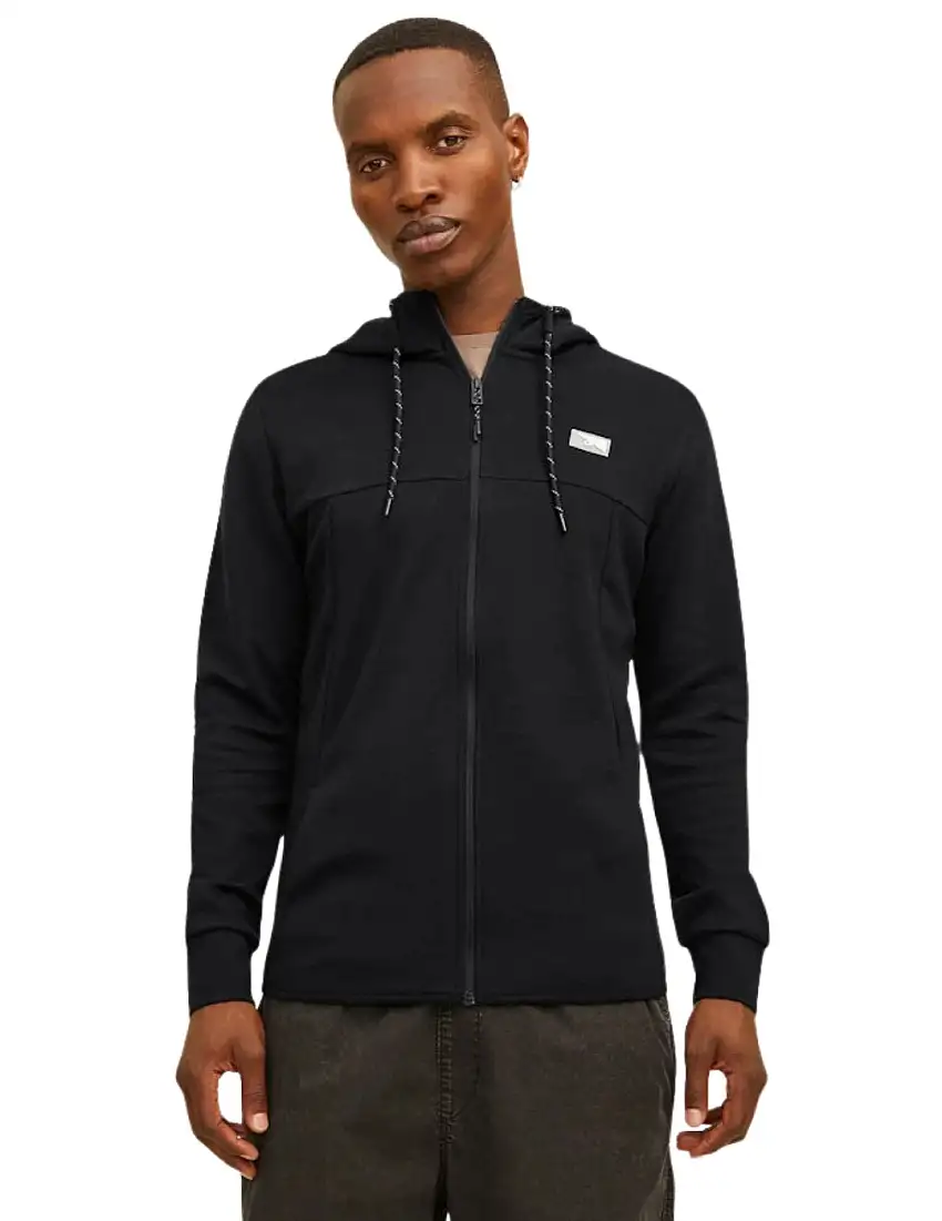 Sudadera Cremallera Jack&Jones Air Negro