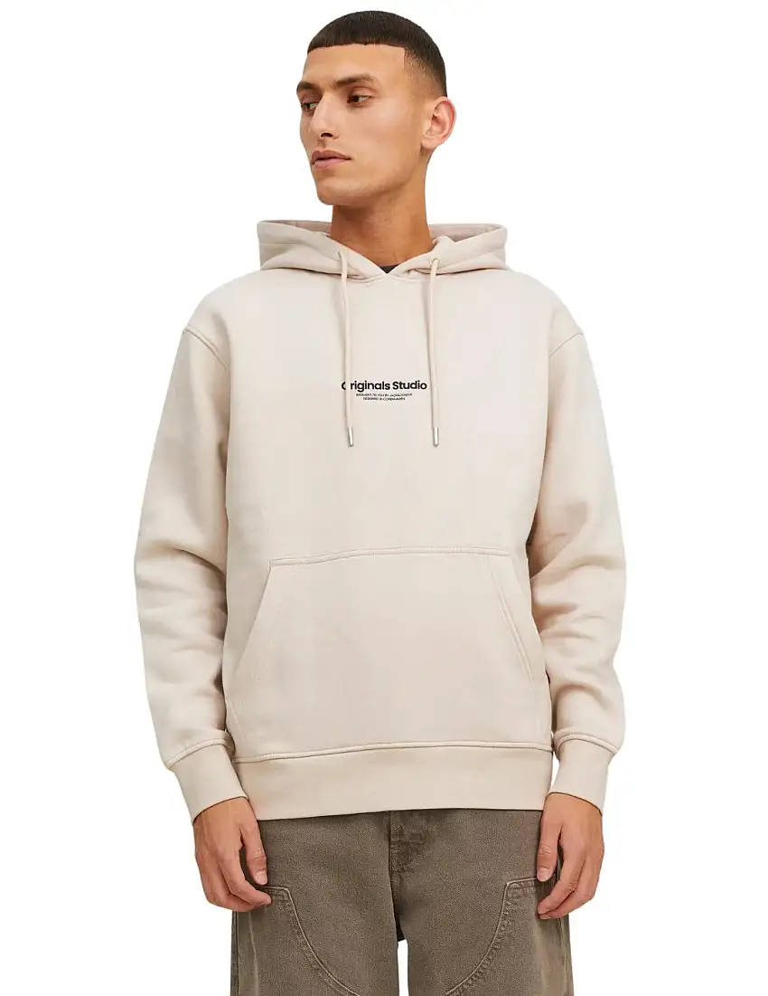 Sudadera con capucha Jack and Jones Beige