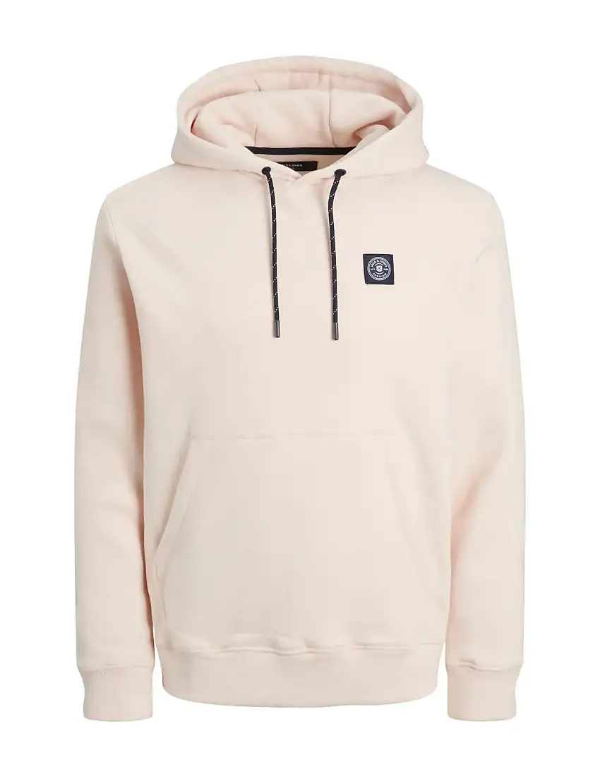 Sudadera Capucha Logo Jack and Jones Rosa