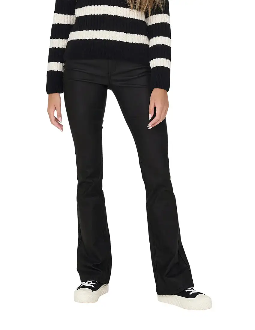 Vaqueros Encerados Flare Only Onlblush Negro