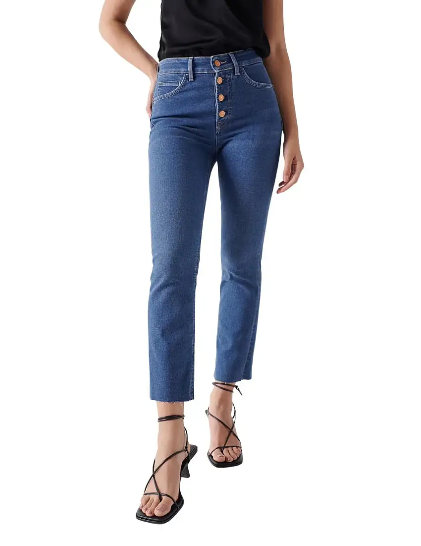 Vaqueros Salsa Faith Push In Azul