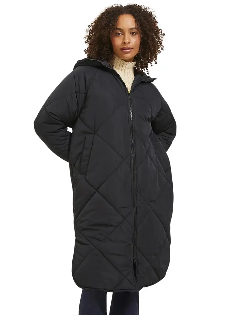 Abrigo Acolchado Guateado JJXX Sienna Negro