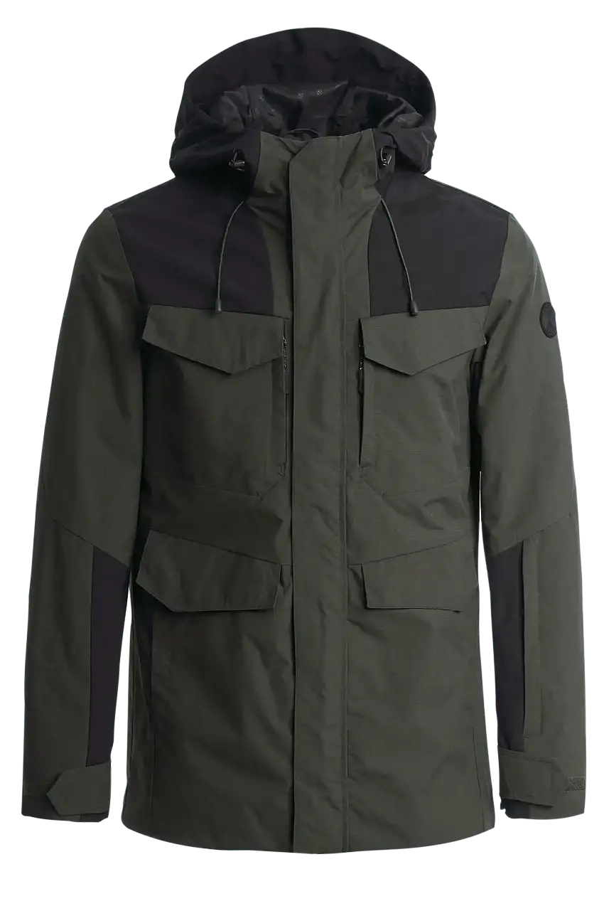 Abrigo Estilo Parka Slim Con Relleno