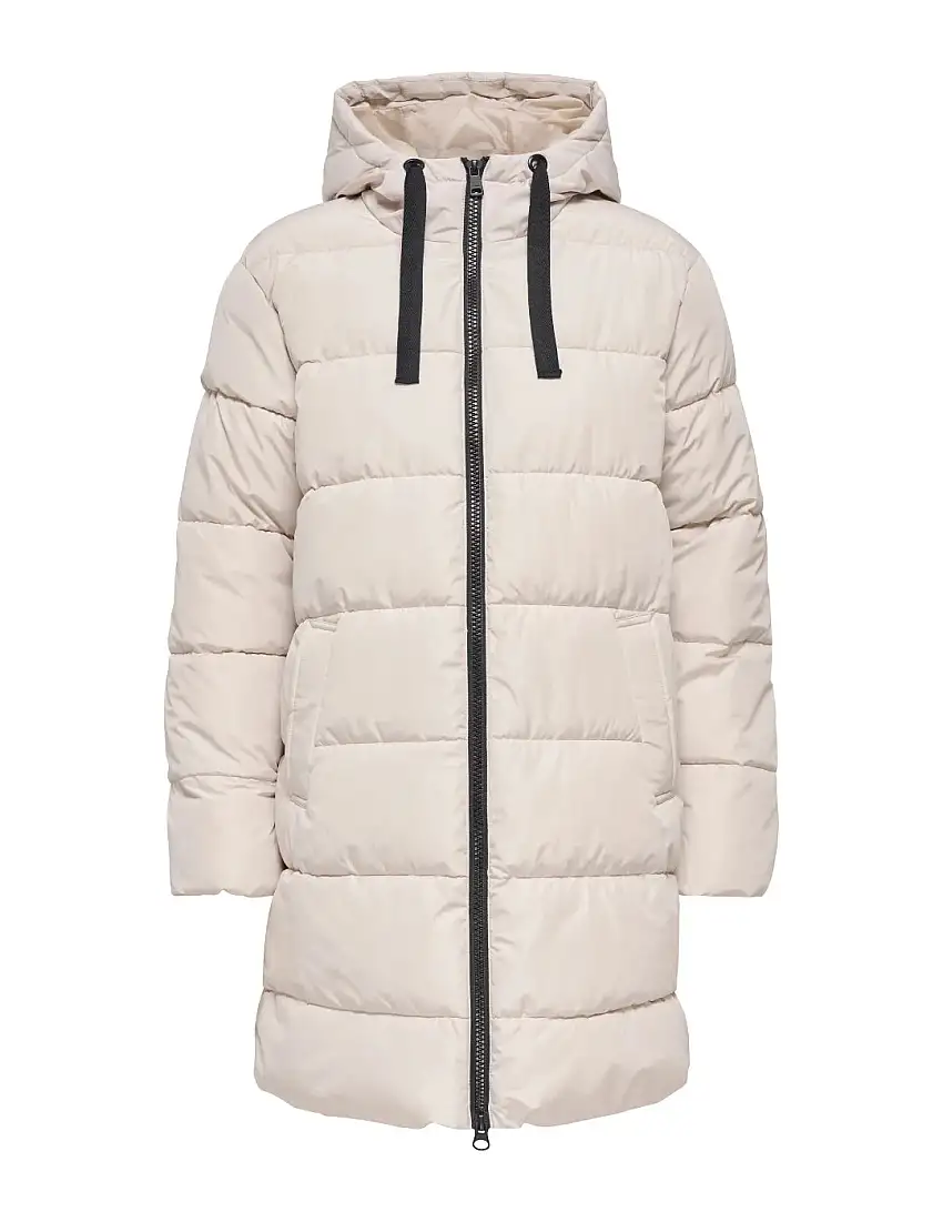 Abrigo Plumas ONLY Clair Beige