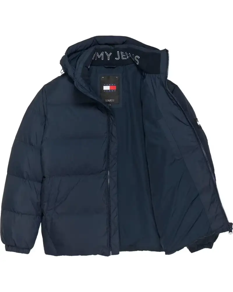 ABRIGO CAPUCHA TOMMY JEANS MAN ESSENTIAL DOWN JACKET EXT DARK NIGHT NAVY