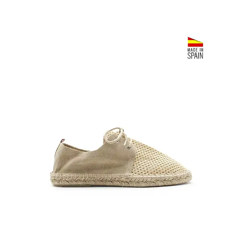 Alpargata cordón beige