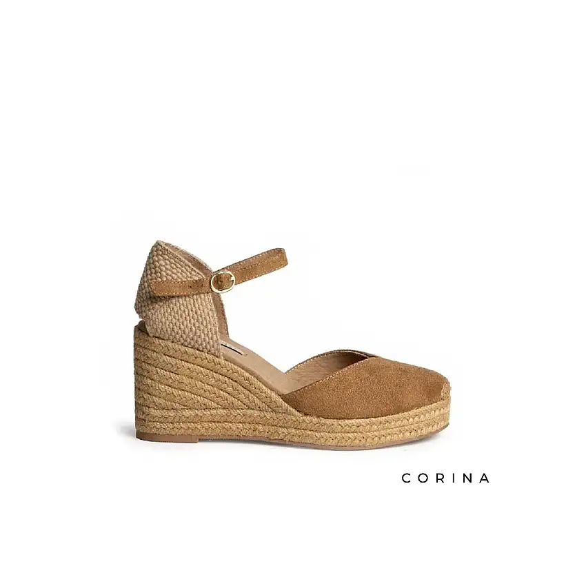 Alpargata cuña M6345 camel