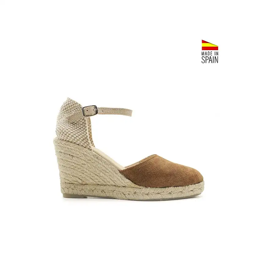 Alpargata hebilla camel