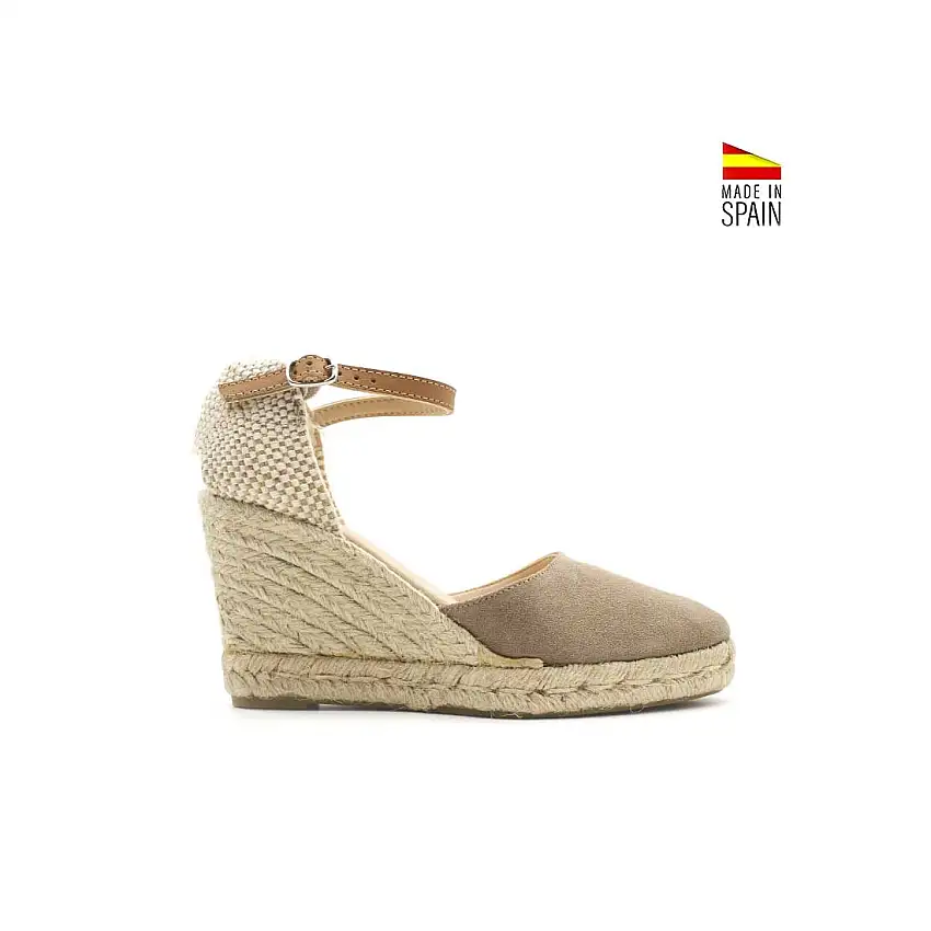 Alpargata hebilla Taupe