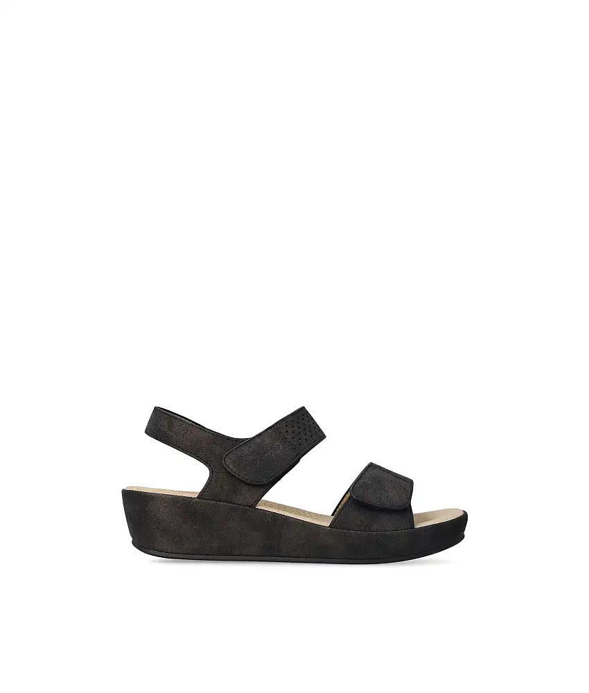 AMARPIES Sandalia confort velcro mujer