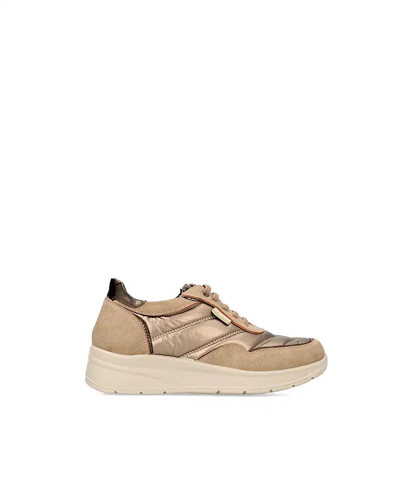 AMARPIES Zapato casual metalizado mujer