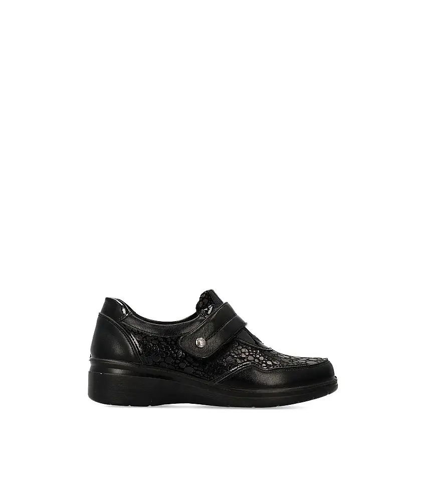 AMARPIES Zapato confort velcro mujer