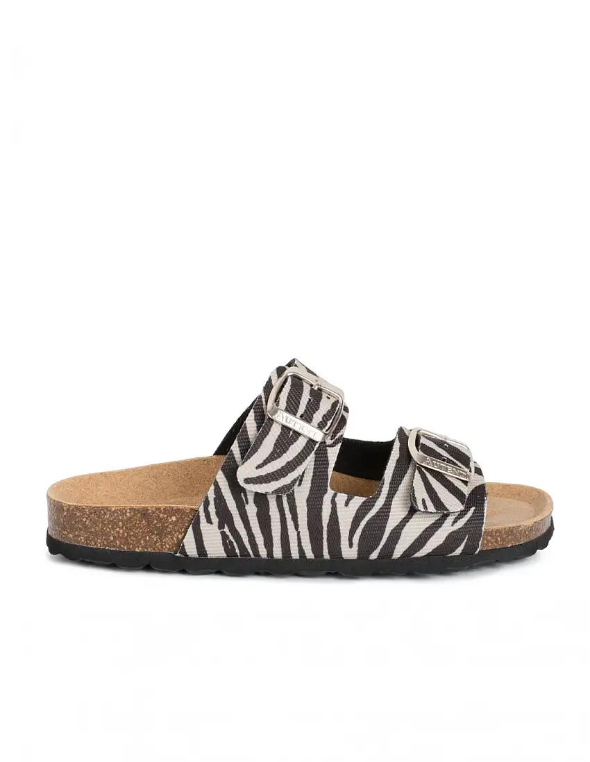 AUTENTI Sandalias Bio Hebillas Cebra