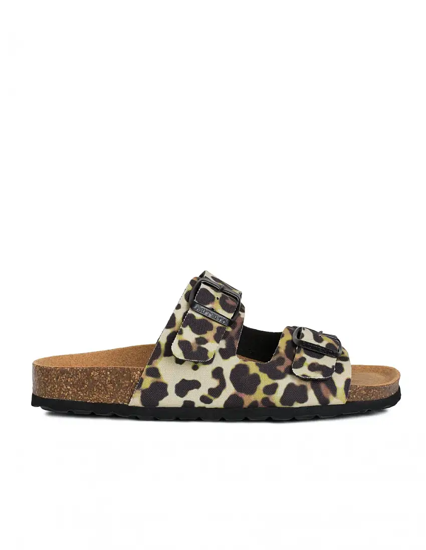 AUTENTI Sandalias Bio Hebillas Leopardo