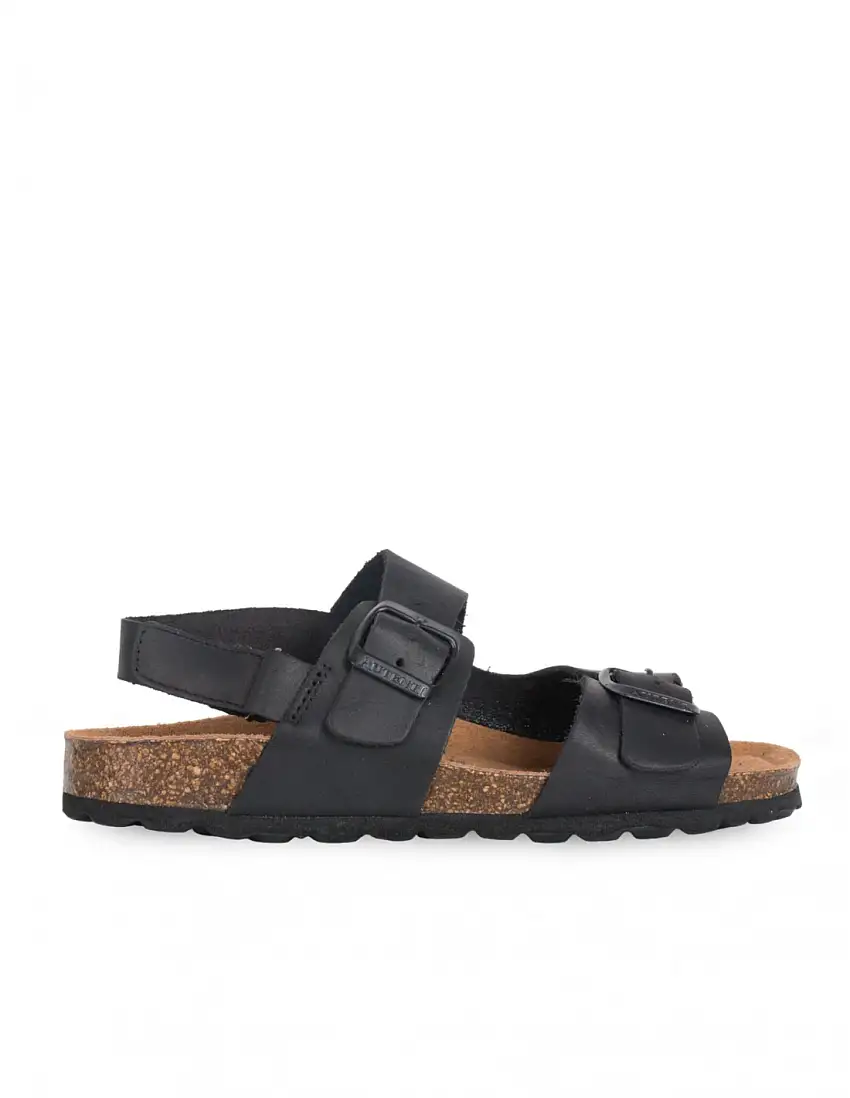 AUTENTI Sandalias Bio Tira Trasera Negras
