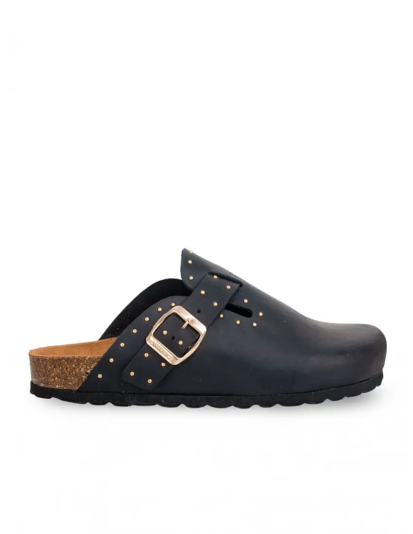 AUTENTI Zueco BIO Tachuelas Negro