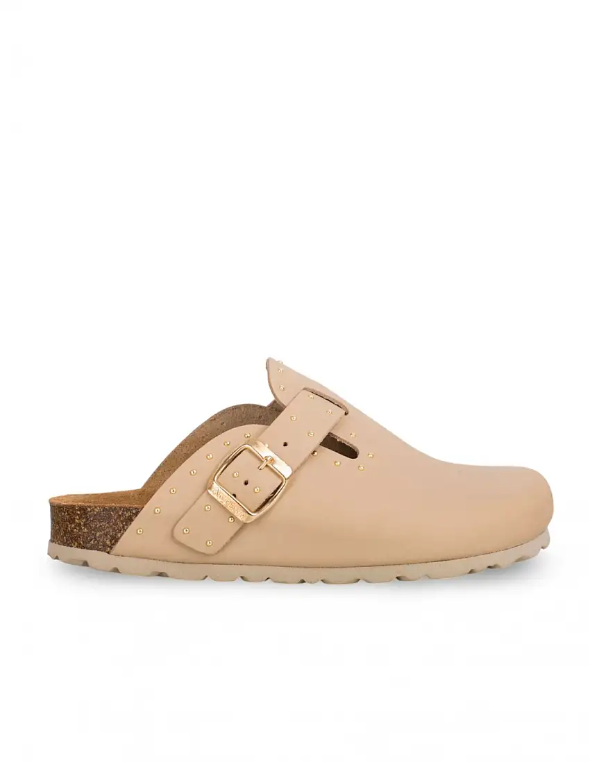 AUTENTI Zueco BIO Tachuelas Taupe