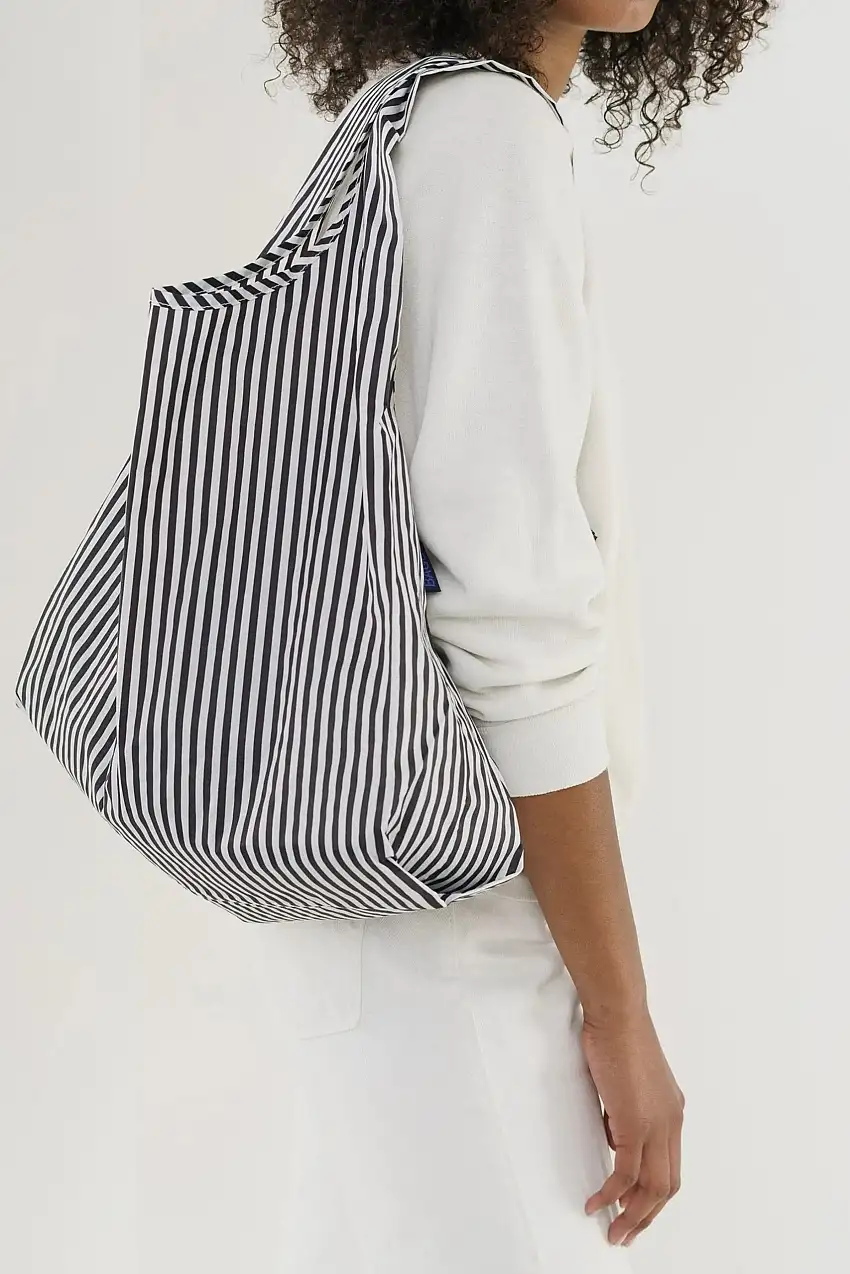 Baggu estándar Black and White Stripe