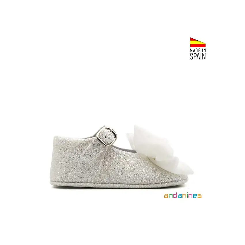Bailarina blanca bebé de glitter