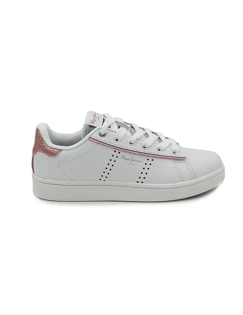 Bamba PEPE JEANS PGS30600 800 BLanca Glitter