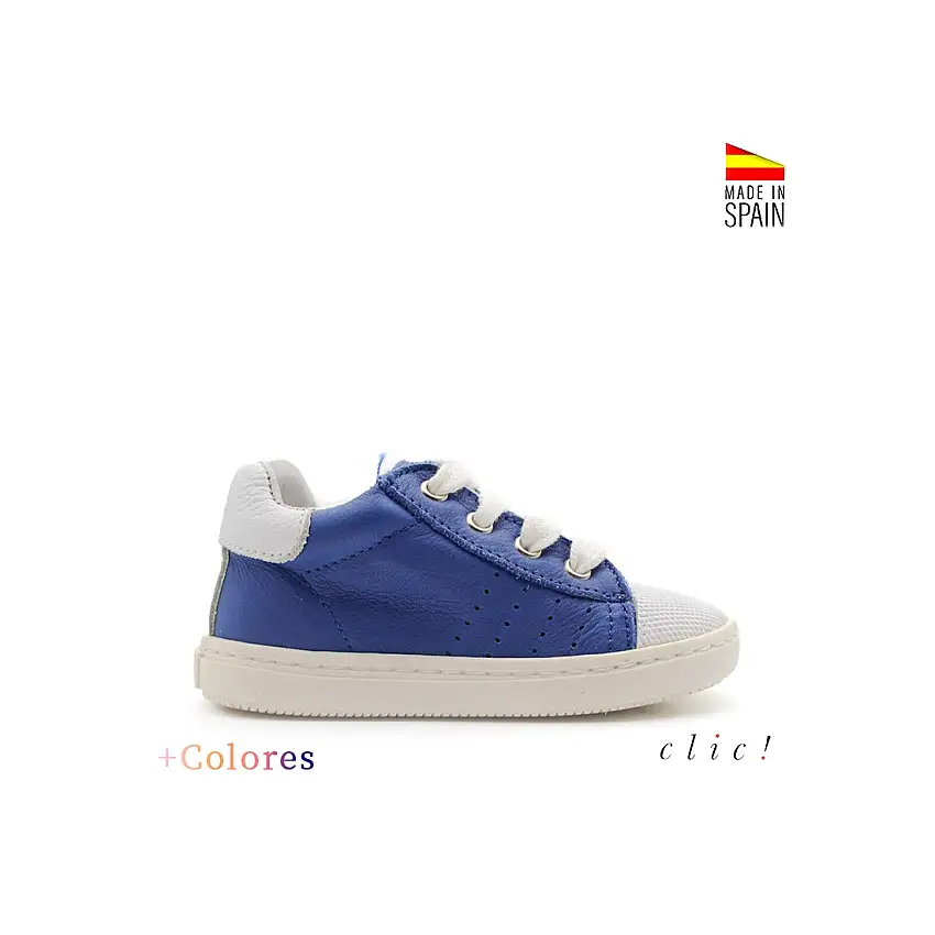 Bamba piel suave cordones Clic!
