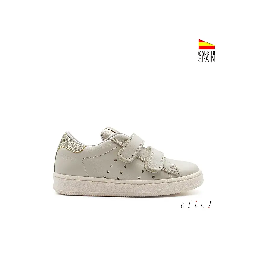 Bamba velcros pastel glitter Clic!