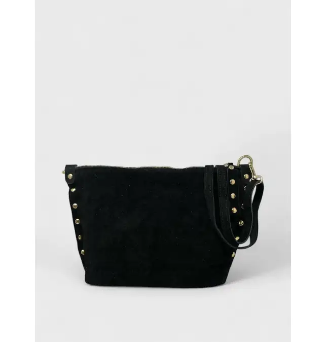 Bandolera piel tachas