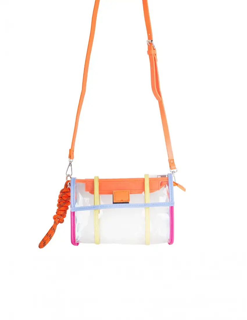 Bolso Bandolera Transparente Multicolor