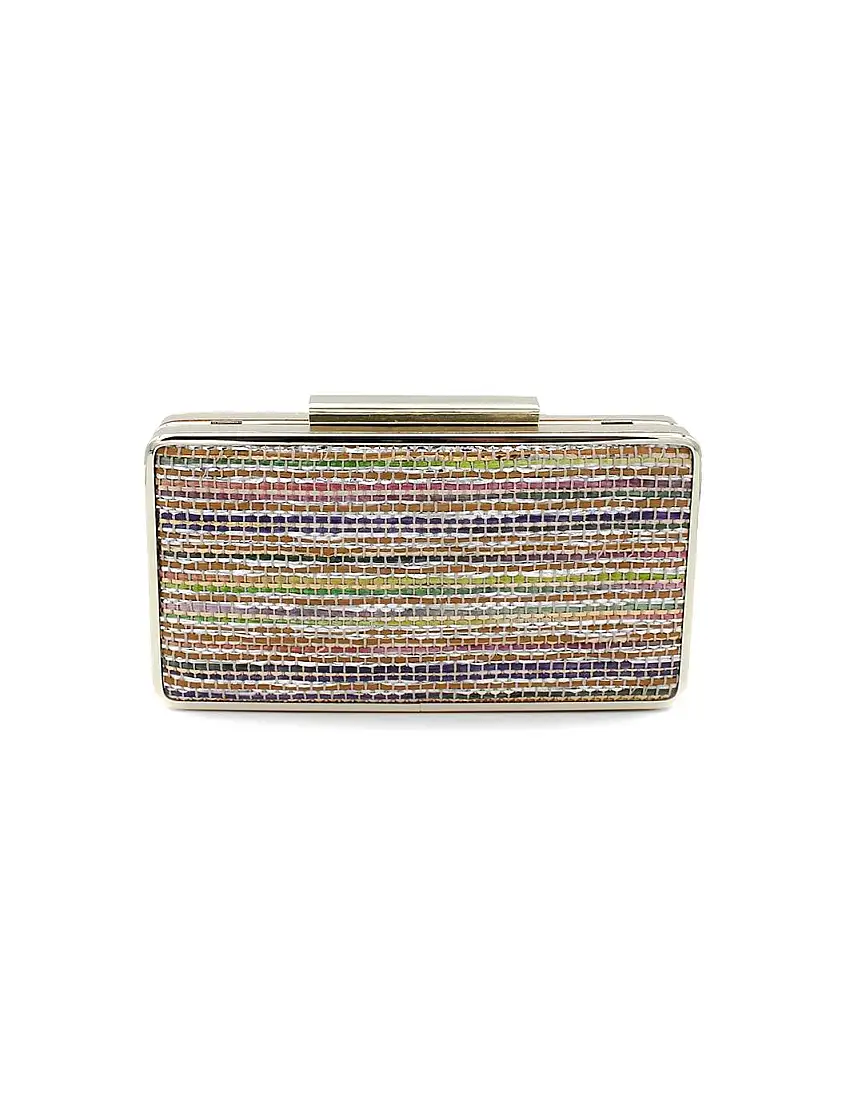 Bolso Clutch LODI L 1815 Dorado Rafia Colores Mujer
