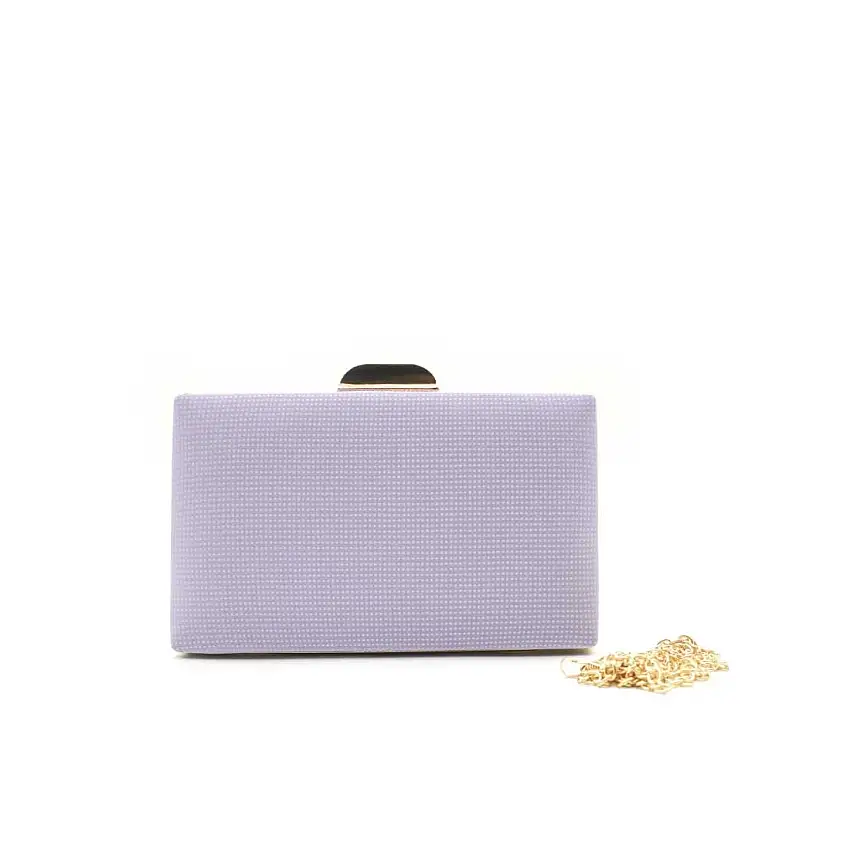 Bolso malva estilo clutch