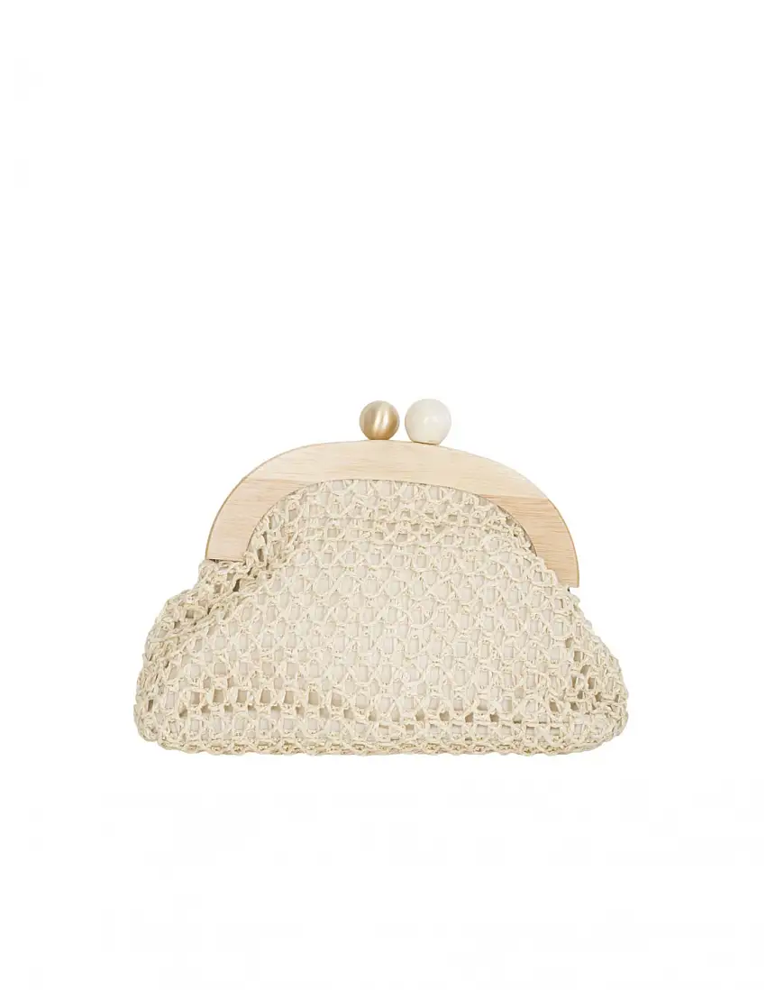Bolso Mano Boquilla Madera