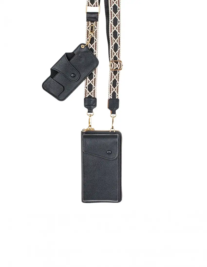 Bolso Mini Funda Gafas Negro