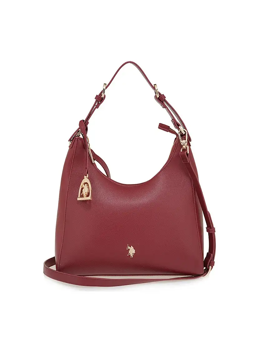Bolso De Hombro US Polo Assn Jones Hobo Wine